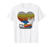 No war, Peace, Anti-war, no war Value Graphic T-Shirt, Men, White, XL