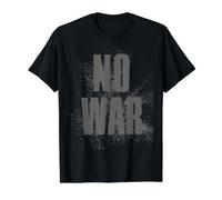 NO WAR Stop War Peace Value Graphic T-Shirt, Men, Black, L