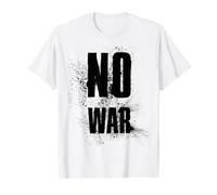 NO WAR Stop War Peace Value Graphic T-Shirt, Men, White, S