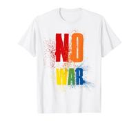 NO WAR Stop War Peace Value Graphic T-Shirt, Men, White, XL