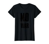 NO WAR Stop War Peace Value Graphic T-Shirt, Women, Black, M