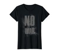 NO WAR Stop War Peace Value Graphic T-Shirt, Women, Black, XL
