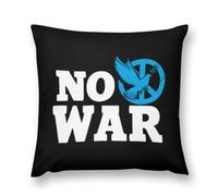 No War We Want Peace Pillow Case Cover Plush Pillowslip Cozy Bedroom Pillowcase Villus for Sofa Couch Decoration 18 "x18 "