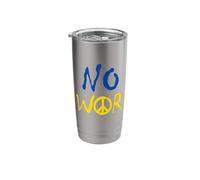 No War - with A as Peace Symbol Peace Sign Stainless Steel Insulated Tumbler