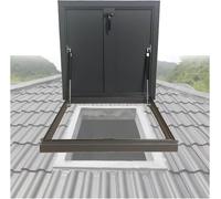No Water Leak Emergency Exit Hatch - Roof Ventilation Hatch Ceiling Access Cover Skylight for Commercial Residences with Seal and Locking Handle (60 x 100 cm)