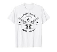 No Weapon Formed Against Me - Isaiah 54:17 Protection Verse Value Graphic T-Shirt