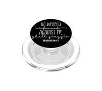 No Weapon Formed Against Me Shall Prosper Bible Quote PopSockets PopGrip for MagSafe