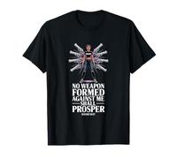 No Weapon Formed Against Me Shall Prosper - Bible Quotes T-Shirt