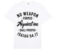 No Weapon Formed Against Me Shall Prosper Christian Believer Comfort Colors Adult Heavyweight T-Shirt