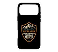 No Weapon Formed Against You Shall Prosper Verse Case for iPhone 17 Pro Max