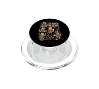No Weld No Glory Cartoon Animals Metalworking Illustration PopSockets PopGrip for MagSafe