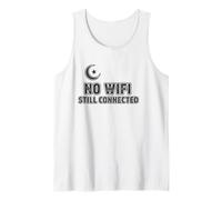 NO WI FI Still Connected Arabic Islamic Crescent Tank Top