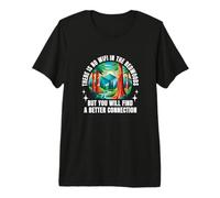No WiFi in The Redwoods Trees California Digital Detox Premium T-Shirt