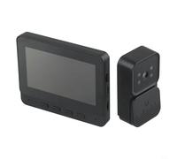 No WIFI Visible Doorbell, 4.3" Screen Wireless Video Doorbell Phone Security Camera Door Bell Intercom, Video Two-way Intercom Bell, 2.4G Private Protocol