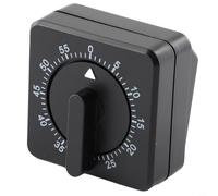No Wind-up 60-Minute for - Batteries Required Black Mechanical Timer Cooking Baking Meal Prep Countdown Kitchen Timer Having Loud Alarm Analog