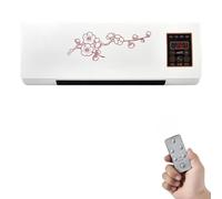 No Window AC Unit, Wall Mounted Portable Air Conditer with Bladeless Fan & Remote Control, Quiet Cooling Heating System for Bedroom, Office, 8H Timer, Ultra Silent Operat, Cact Design