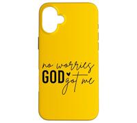 No Worries, God-Got Me African American Lord Jesus Christian Case for iPhone 16 Plus