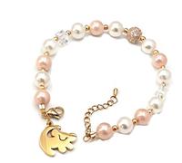 No Worries Inspired Gift Dainty Necklaces Macrame Lion bracelet Earrings Jewelry Gift for Womens Valentine's Jewelry, L, Zinc, Cubic Zirconia