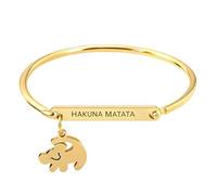 No Worries Inspired Gift Dainty Necklaces Macrame Lion bracelet Earrings Jewelry Gift for Womens Valentine's Jewelry, L, Zinc, Cubic Zirconia