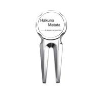 No worries Quote Art Deco Fashion Golf Divot Tool Golf Ball Marker Repair Tool