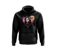 No You Hang Up First Hoodie Pull Over Funny Slasher Thriller Horror Scary Woodsboro High School Ghostface Ghost Mask Creepy 90's Movie Cinema Film Gift Present (2XL, Black)