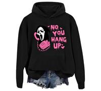 No You Hang Up Hoodie No You Hang Up Scream hooded Sweatshirt Black