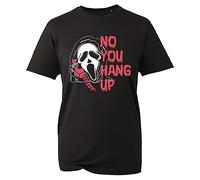 No You Hang Up T-Shirt Scream Ghost Halloween Horror Scary Inspired Retro Funny Gift Adult Kids Unisex Tee Top (Black, 7 Years)