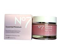 No7 Essential Moisture, Night Cream, Suitable for Sensitive Skin, 50ML, Original