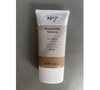 No7 Essentially Natural Foundation, Deeply Honey, Medium to Full Coverage, 30 ml