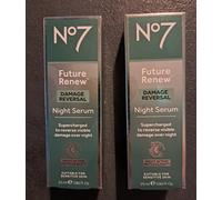 No7 Future Renew damage reversal 2 × 25ml NIGHT Serums BN.I.B NEW Out