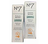 No7 Future Renew | Defence Shield & SPF50 | 50ml | Pack of 2