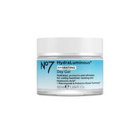 No7 HydraLuminous+ Hydrating Day Gel Moisturizer - Hyaluronic Acid and Vitamin B3 Niacinamide Face Moisturizer to Hydrate Protect & Refresh Skin