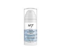No7 HydraLuminous+ Hydrating Dual Phase Face Mask - Hyaluronic Acid Overnight Face Mask with Vitamin B3 Niacinamide for Skin Barrier Repair & Rad