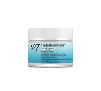 No7 HydraLuminous+ Hydrating Night Gel Moisturizer - Hyaluronic Acid and Vitamin B3 Niacinamide Face Moisturizer to Hydrate Protect & Refresh Sk