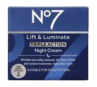 No7 Lift & Luminate TRIPLE ACTION Night Cream Enhanced Formula 50ml