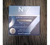 No7 Lift & Luminate TRIPLE ACTION Night Cream Enhanced Formula 50ml