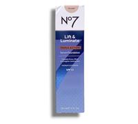 Nō7 | Lift & Luminate - Serum Foundation | Porcelain Shade | Medium Coverage - SPF15 | 30mL [IMPERFECT BOX]