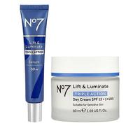 No7 Lift & Luminate TRIPLE ACTION Day Cream & Serum Bundle