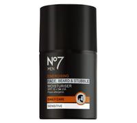 No7 Men Energising Face, Beard & Stubble Moisturiser SPF15 Daily Care 50ml New