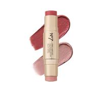 No7 Pro Artist Color & Glow Cream Blush Stick - Dual-Ended Blush for Cheeks Eyes & Lips - Delivers Soft-Focus Radiance and Buildable Color - Pea