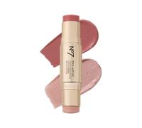No7 Pro Artist Color & Glow Cream Blush Stick - Dual-Ended Blush for Cheeks Eyes & Lips - Delivers Soft-Focus Radiance and Buildable Color - Ros