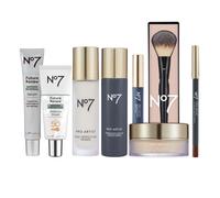 No7 Pro Artist Essentials Collection 8 Piece Bundle - Noisette Brown
