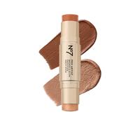 No7 Pro Artist Multi-Use Bronzer Stick & Highlighter Makeup - Dual-Ended Cream Contour and Face Highlighter with Vitamin E and Argan Oil for a Ra