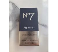No7 pro Artist Weightless Silk Sheer Foundation Umber