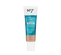 No7 Protect & Perfect Advanced All in One Foundation - Cool Ivory - Age Defying Foundation Makeup with SPF 50 for Women - Makeup Base Cream Helps