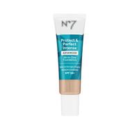 Nō7 | Protect & Perfect Intense Advanced All in One Foundation - Cool Ivory | with SPF 50+ | Medium Coverage, Anti-Ageing Formula | 30mL