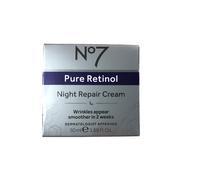 No7 Pure Retinol Night Repair Cream. Smoother In 2 Weeks. 50ml