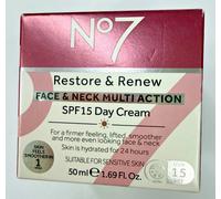 No7 Restore & Renew Face & Neck MULTI ACTION Day Cream SPF15 50ml