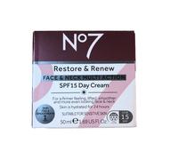 No7 Restore & Renew Face & Neck MULTI ACTION Day Cream SPF15 50ml