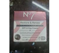 No7 Restore & Renew Face & Neck MULTI ACTION Day Cream SPF15 50ml